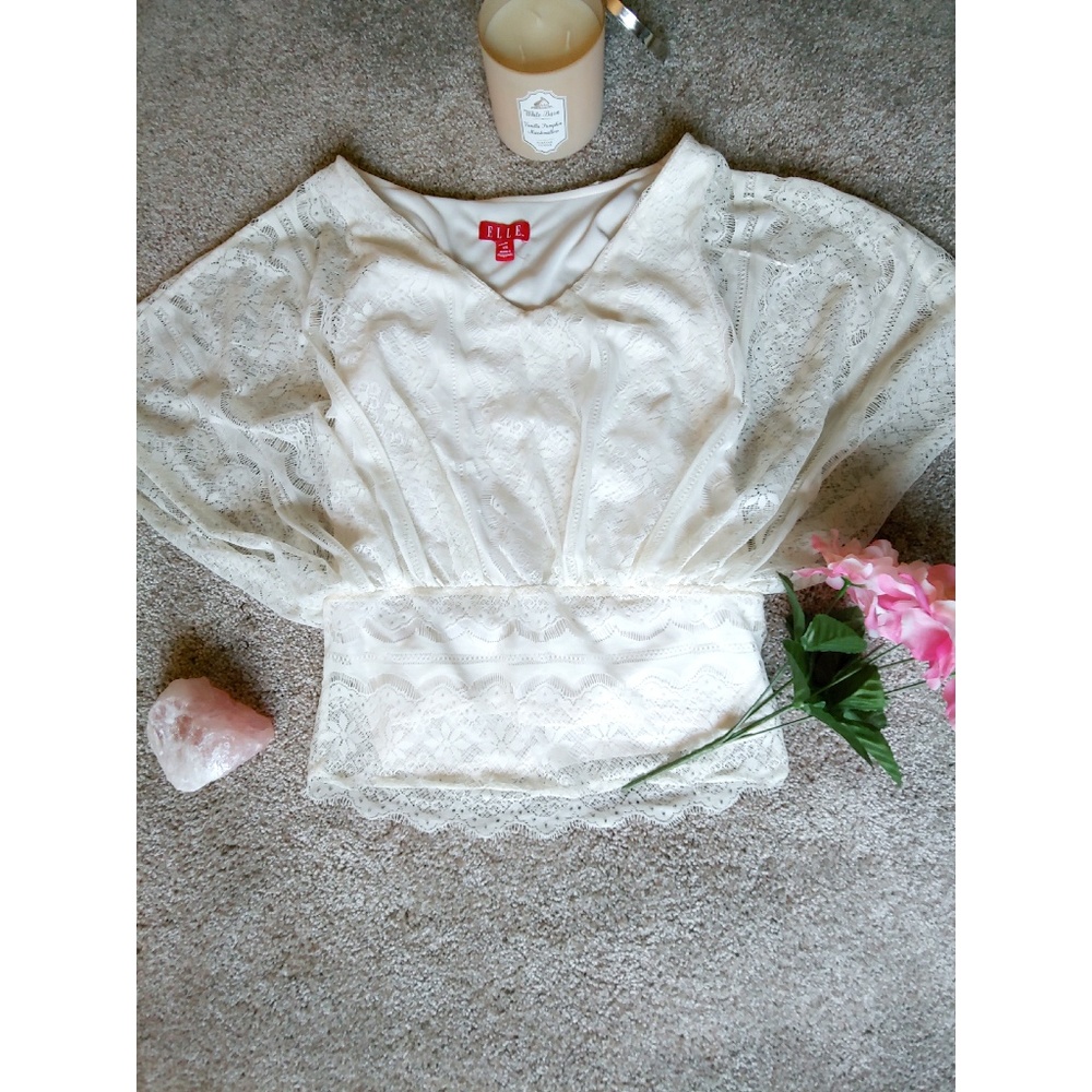 Stunning Off White Lace Blouse!!